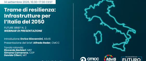 Il 14 settembre il webinar sulle infrastrutture del futuro