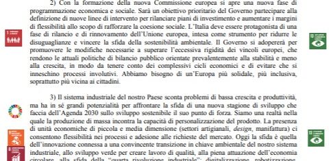 Il programma del Governo Conte e gli Obiettivi di sviluppo sostenibile: un’analisi dell’ASviS