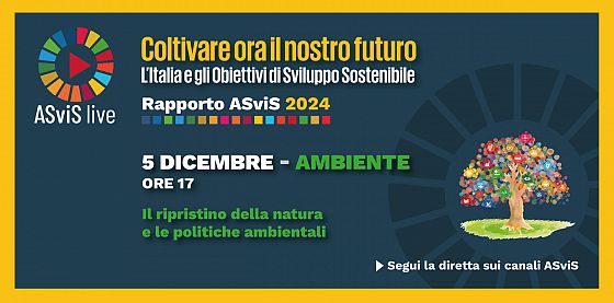 Il 5 dicembre il quarto incontro sul Rapporto ASviS 2024 sulle sfide ambientali