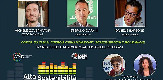 Cop29: su clima, energia e finanziamenti, scarsi impegni e molti rinvii