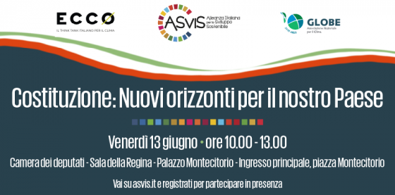 Il 13 giugno l'evento ASviS-Ecco-Globe Italia 