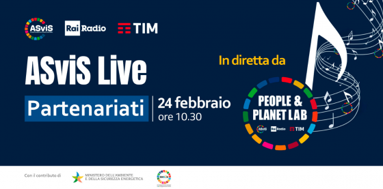 Il 24 febbraio l'ASviS Live da Sanremo dedicato alle 