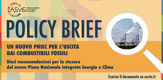 Le dieci proposte dell'Alleanza per il Piano nazionale integrato energia e clima