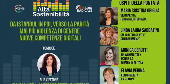 Da Istanbul in poi, verso la parità, mai più violenza di genere, nuove competenze digitali