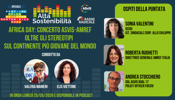 Africa Day: il concerto ASviS-Amref su RaiRadio 2, oltre gli stereotipi sul continente più giovane del mondo