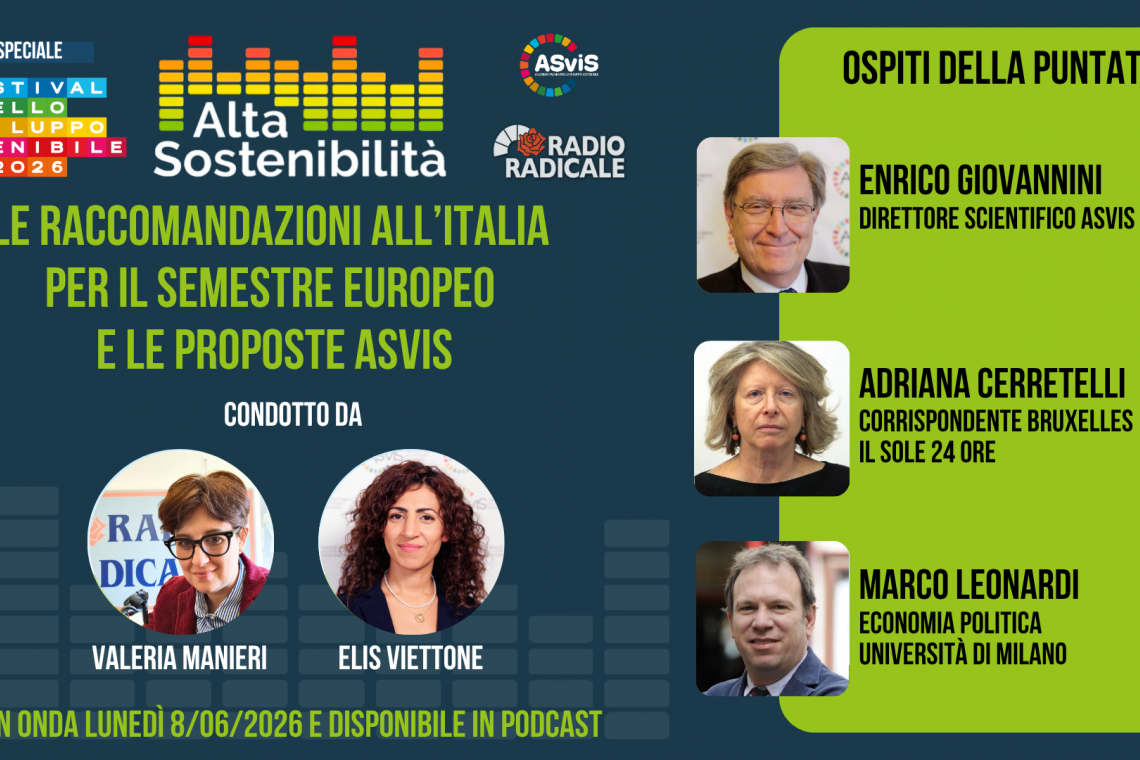 Le raccomandazioni all’Italia per il semestre europeo e le proposte ASviS
