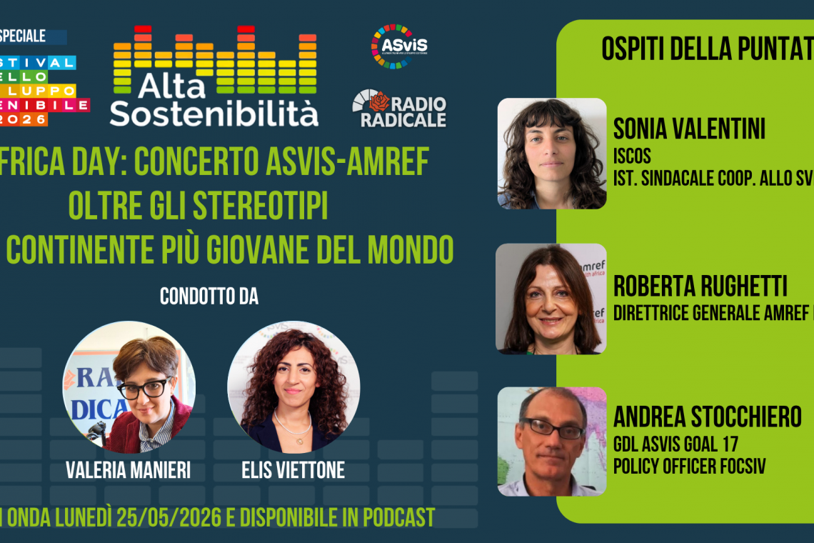 Africa Day: il concerto ASviS-Amref su RaiRadio 2, oltre gli stereotipi sul continente più giovane del mondo