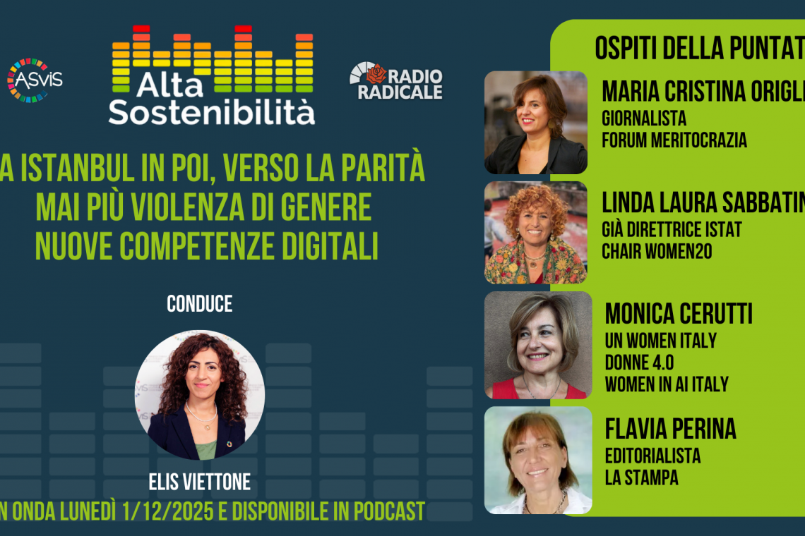 Da Istanbul in poi, verso la parità, mai più violenza di genere, nuove competenze digitali