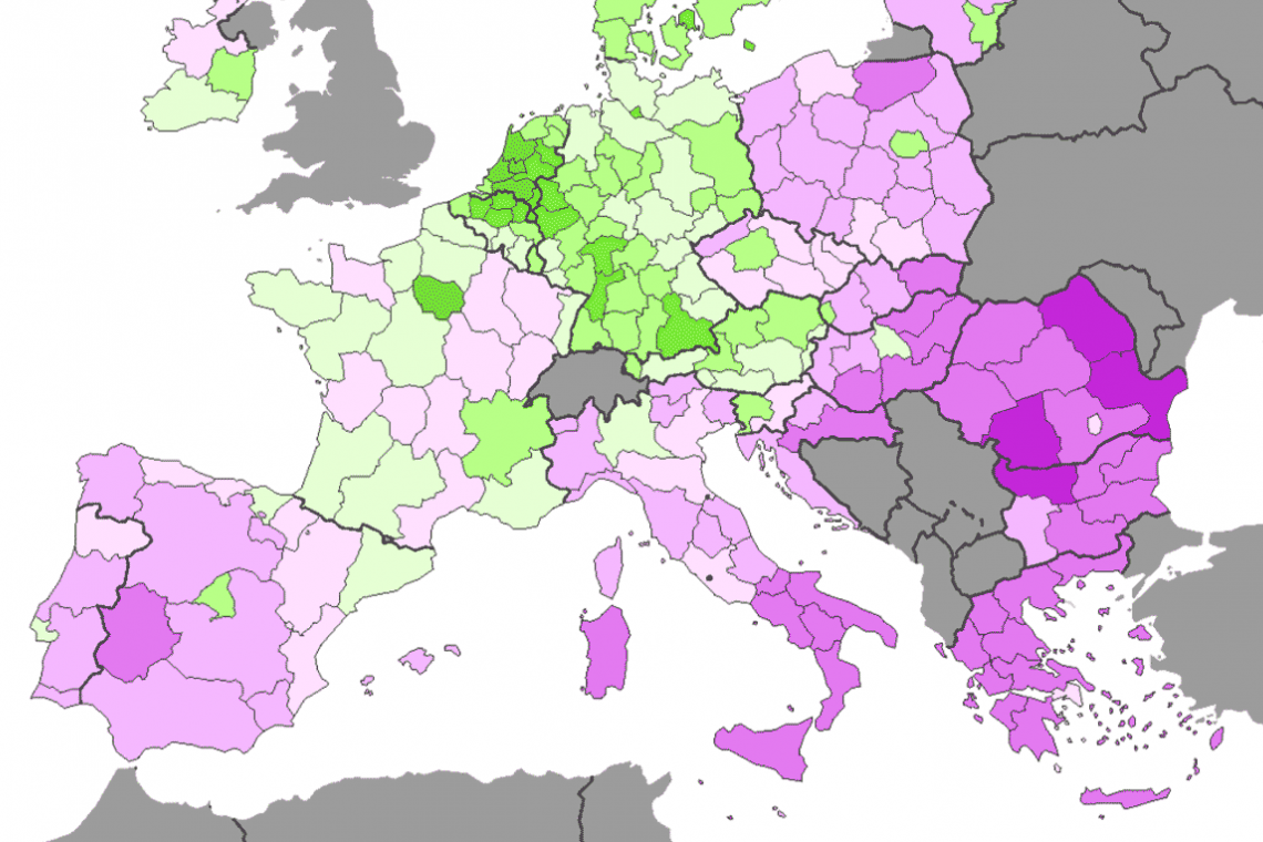 Gli Stati dell’Ue più competitivi hanno minori diseguaglianze tra regioni