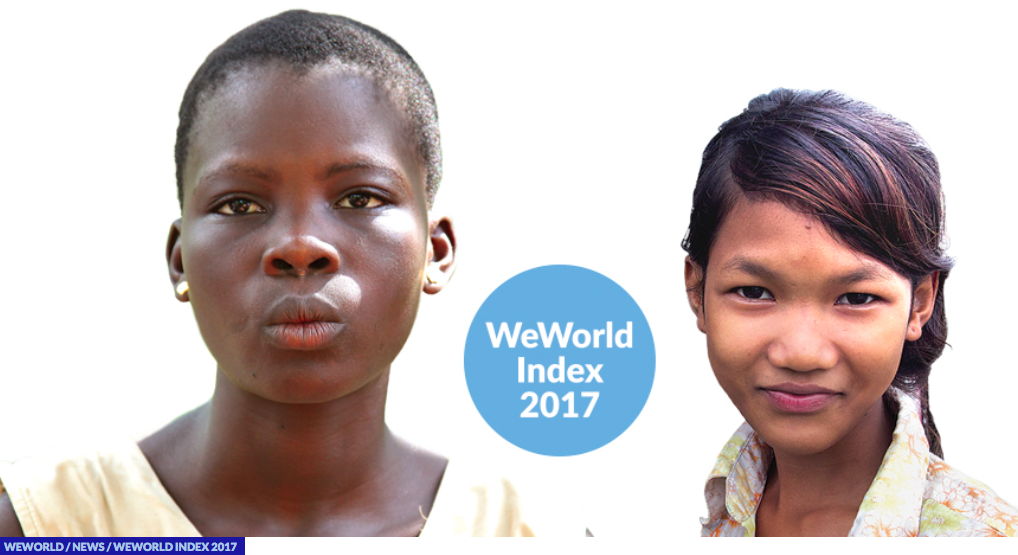 WeWorld Index 2017: bambini, adolescenti e donne tra inclusione ed esclusione