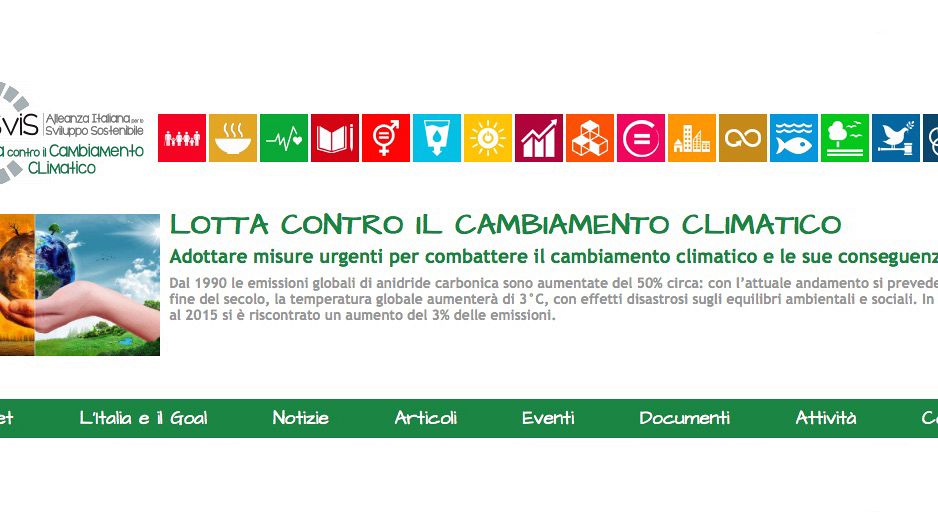 Ampliato il portale web dell’ASviS: 17 siti per 17 Goals