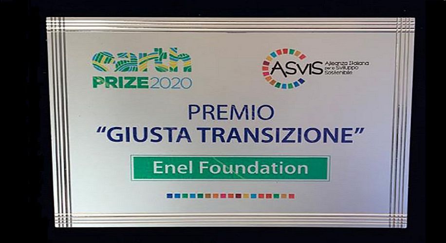 Earth Prize: assegnato a Enel Foundation il premio ASviS “Giusta transizione” 