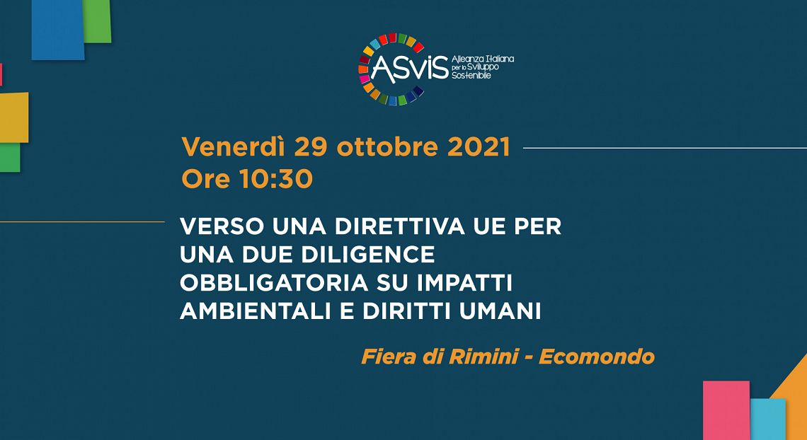 L’evento ASviS a Ecomondo: la due diligence su impatti ambientali e diritti umani