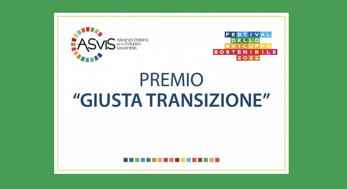 Premio ASviS Giusta Transizione, il 16 ottobre a Luino la cerimonia di premiazione