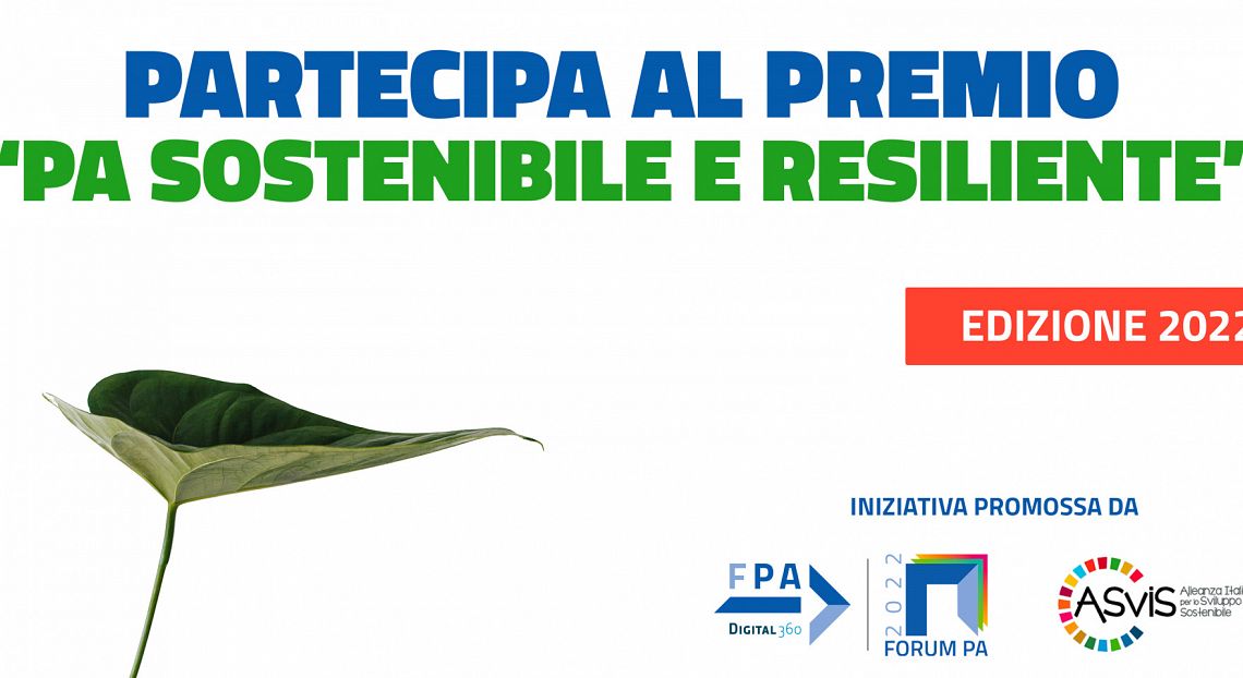 “PA sostenibile e resiliente”, al via le candidature per il premio Forum PA-ASviS