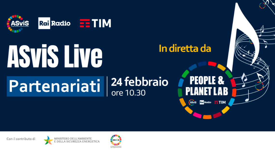 Il 24 febbraio l'ASviS Live da Sanremo dedicato alle 