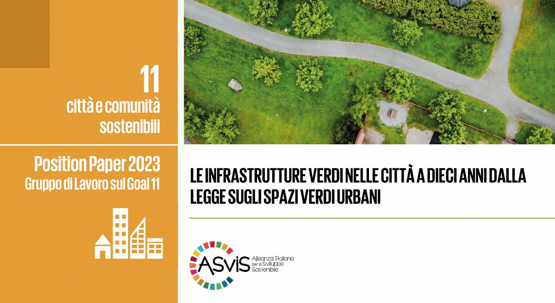 Il Position paper dell’ASviS a dieci anni dalla legge sul verde urbano