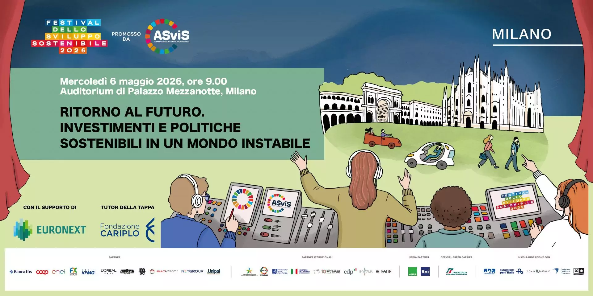 ORA IN DIRETTA l'evento di apertura del Festival dello Sviluppo Sostenibile 2026